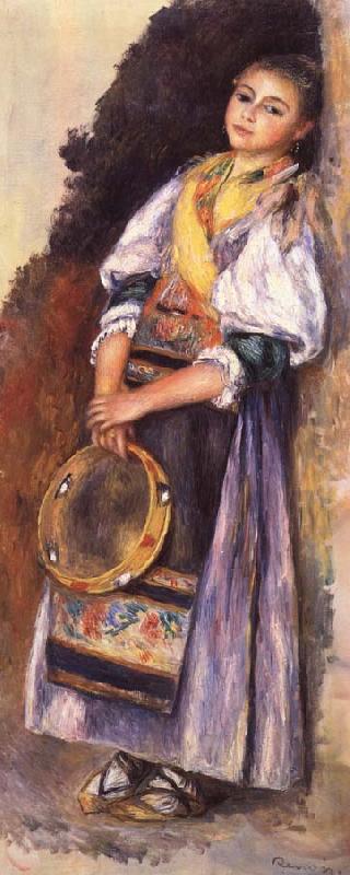 Pierre Auguste Renoir Italian woman witb Iambourine oil painting picture